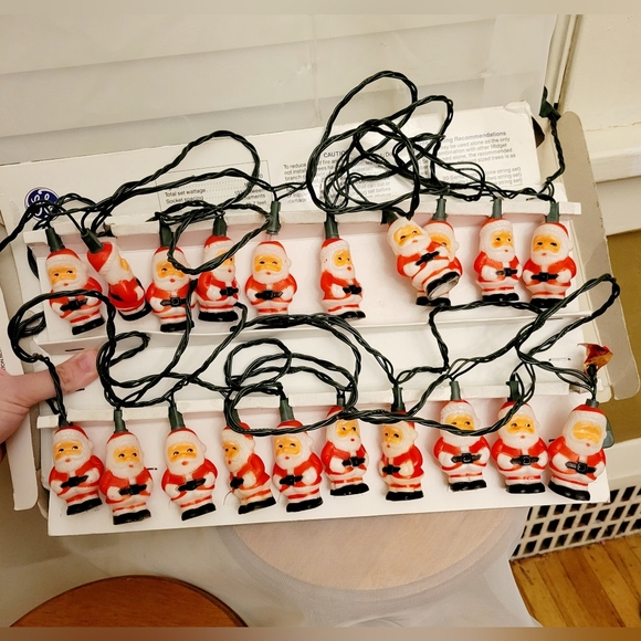 Vintage GE Brand String-a-long Santa Christmas lights - Picture 4 of 7